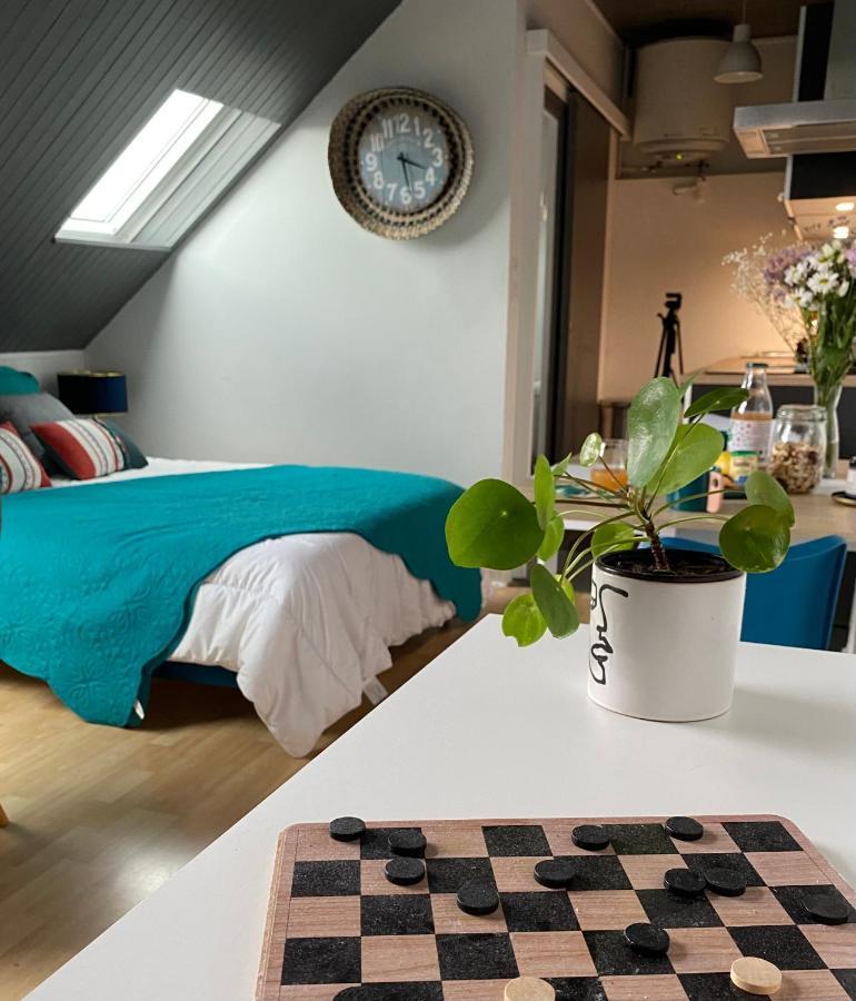 Ferienwohnung Agreable Cocon Sous Les Toits - Parking - Wifi Pleneuf-Val-Andre Exterior foto
