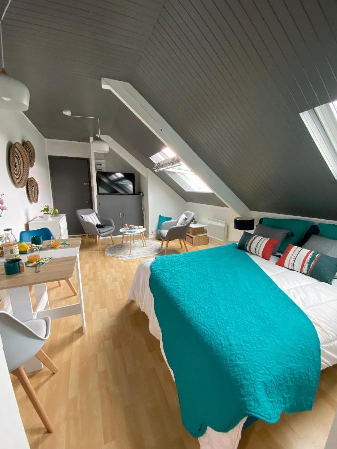 Ferienwohnung Agreable Cocon Sous Les Toits - Parking - Wifi Pleneuf-Val-Andre Exterior foto